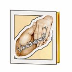 Cutii Aranjamente Licheni, Lemn, Alb, Cerere sotie, BL027 - imagine 2