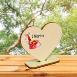 Baza martisor inima, 1 Martie, 10x8 cm, BMUV002 - imagine 5