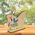 Baza martisor fluture, 10×7,5 cm, BMUV017 - imagine 5