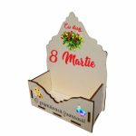 Cutie Aranjamente Florale, Lemn, 8 Martie, CAUV014 - imagine 2