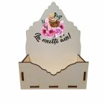 Cutie Aranjamente Florale, Lemn, La multi ani, CAUV016