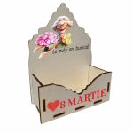 Cutie 8 Martie Bunica, Lemn, La multi ani bunica, CAUV030 - imagine 3