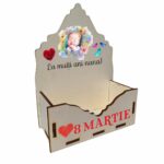 Cutie Flori Nana, Lemn, 8 Martie, La multi ani nana botez, CAUV031 - imagine 3