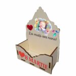 Cutie Flori Nana, Lemn, 8 Martie, La multi ani nana botez, CAUV031 - imagine 2