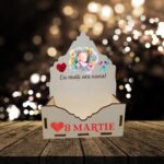 Cutie Flori Nana, Lemn, 8 Martie, La multi ani nana botez, CAUV031 - imagine 4