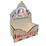 Cutie Flori Nana, Lemn, 8 Martie, La multi ani nana botez, CAUV032 - imagine 3