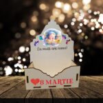 Cutie Flori Nana, Lemn, 8 Martie, La multi ani nana botez, CAUV032 - imagine 4