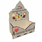 Cutie Flori Profesoara, Educatoare, Lemn, CAUV033 - imagine 3