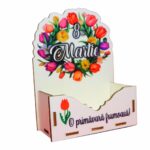 Cutie Aranjamente Florale, Lemn, 8 Martie, CAUV037 - imagine 3