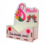 Cutie Aranjamente Florale, Lemn, 8 Martie, CAUV040 - imagine 3