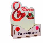 Cutie Aranjamente Florale, Lemn, 8 Martie, CAUV041 - imagine 3