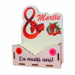 Cutie Aranjamente Florale, Lemn, 8 Martie, CAUV041 - imagine 2