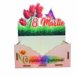 Cutie Aranjamente Florale, Lemn, 8 Martie, CAUV045