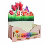 Cutie Aranjamente Florale, Lemn, 8 Martie, CAUV045 - imagine 2