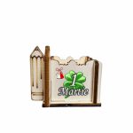 Cutie Mini Aranjamente Florale, Lemn, 1 Martie, Profesoara, Educatoare, 7x7x6 cm, CAUV048