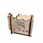 Cutie Flori Profesoara, Educatoare, Lemn, 1 Martie, 7x7x6 cm, CAUV053 - imagine 4