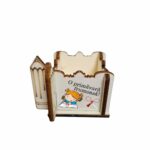 Cutie Flori Profesoara, Educatoare, Lemn, 1 Martie, 7x7x6 cm, CAUV054 - imagine 3