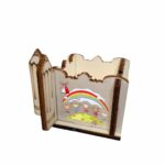 Cutie Flori Profesoara, Educatoare, Lemn, 1 Martie, 7x7x6 cm, CAUV056 - imagine 4