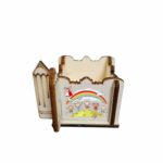 Cutie Flori Profesoara, Educatoare, Lemn, 1 Martie, 7x7x6 cm, CAUV056 - imagine 3