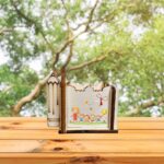 Cutie Flori Profesoara, Educatoare, Lemn, 1 Martie, 7x7x6 cm, CAUV057 - imagine 5