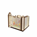 Cutie Flori Profesoara, Educatoare, Lemn, 1 Martie, 7x7x6 cm, CAUV057 - imagine 2