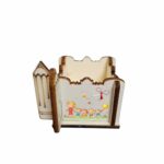 Cutie Flori Profesoara, Educatoare, Lemn, 1 Martie, 7x7x6 cm, CAUV057 - imagine 3