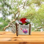 Martisor in Cutie, Trandafir de Sapun, 9,5x9,5 cm, Rosu, CMUV021 - imagine 5