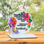 Baza pentru licheni, Martie, Aniversar, Lemn, 17x15 cm, DCFUV001 - imagine 5