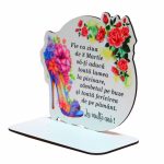 Baza pentru licheni, Martie, Aniversar, Lemn, 17x16 cm, DCFUV002 - imagine 4