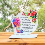 Baza pentru licheni, Martie, Aniversar, Lemn, 17x16 cm, DCFUV002 - imagine 5