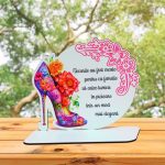 Baza pentru licheni, Martie, Aniversar, Lemn, 17x16 cm, DCFUV004 - imagine 5