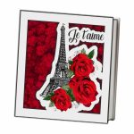 Cutie Aranjament Licheni Stabilizati, Turnul Eiffel, Rosu, DL099 - imagine 4