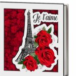 Cutie Aranjament Licheni Stabilizati, Turnul Eiffel, Rosu, DL099 - imagine 3