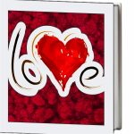 Cutie Aranjament Licheni Stabilizati, Love, Rosu, DL103 - imagine 5