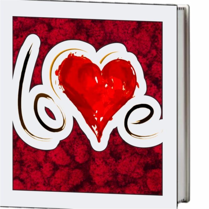 Cutie Aranjament Licheni Stabilizati, Love, Rosu, DL103 - imagine 5