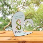 Suport Glob Floral tip Inima, Martie, Lemn, 20x19cm, SPGUV007 - imagine 5