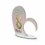Suport Glob Floral tip Inima, Martie, Lemn, 20x19cm, SPGUV007 - imagine 2