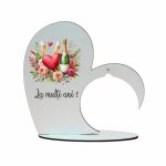 Suport Glob Floral tip Inima, Martie, Lemn, 20x19cm, SPGUV009