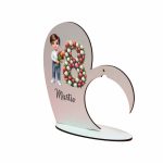 Suport Glob Floral tip Inima, Martie, Lemn, 20x19cm, SPGUV010 - imagine 2