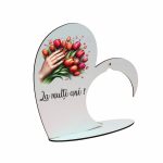 Suport Glob Floral tip Inima, Martie, Lemn, 20x19cm, SPGUV011 - imagine 3