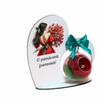 Decoratiune trandafir criogenat, Martie, 20x19 cm, SPGUV021 - imagine 2