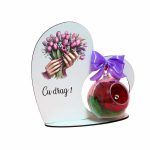 Decoratiune trandafir criogenat, Martie, 20x19 cm, SPGUV022 - imagine 2