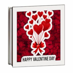 Cutie Decor Licheni Model Inimi Rosu Dl097