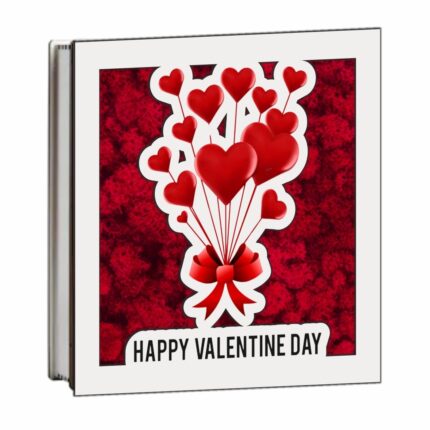 Cutie Decor Licheni Model Inimi Rosu Dl097