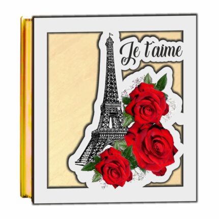 Cutie Decoratiune Licheni Model Turnul Eiffel Bl028