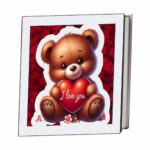 Cutie Decorativa Licheni Model Urs Rosu Dl101 4