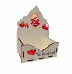 Cutie Flori Valentine Lemn Te Iubesc Urs Cauv012 1