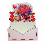 Cutie Lemn Aranjamente Lemn Inima Cauv042