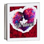 Cutie Licheni Decorativi Mesaj Te Iubesc Rosu Dl102