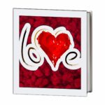 Cutie Licheni Ornamentali Mesaj Love Rosu Dl103